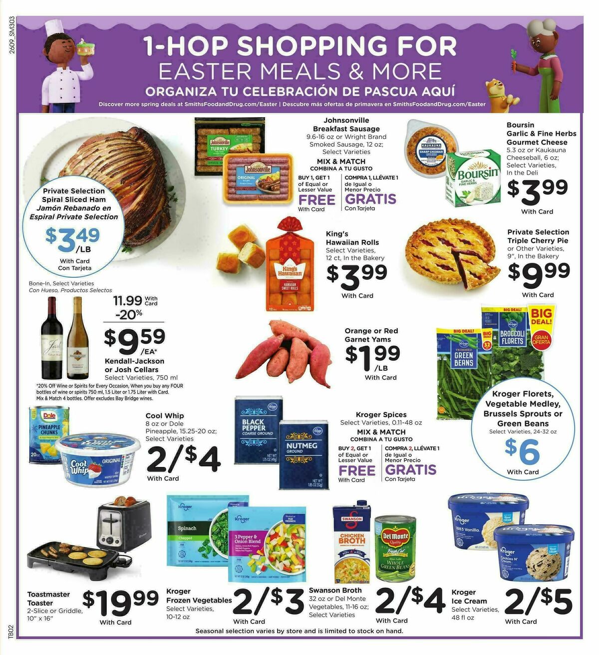 Smith's Weekly Ad from April 1