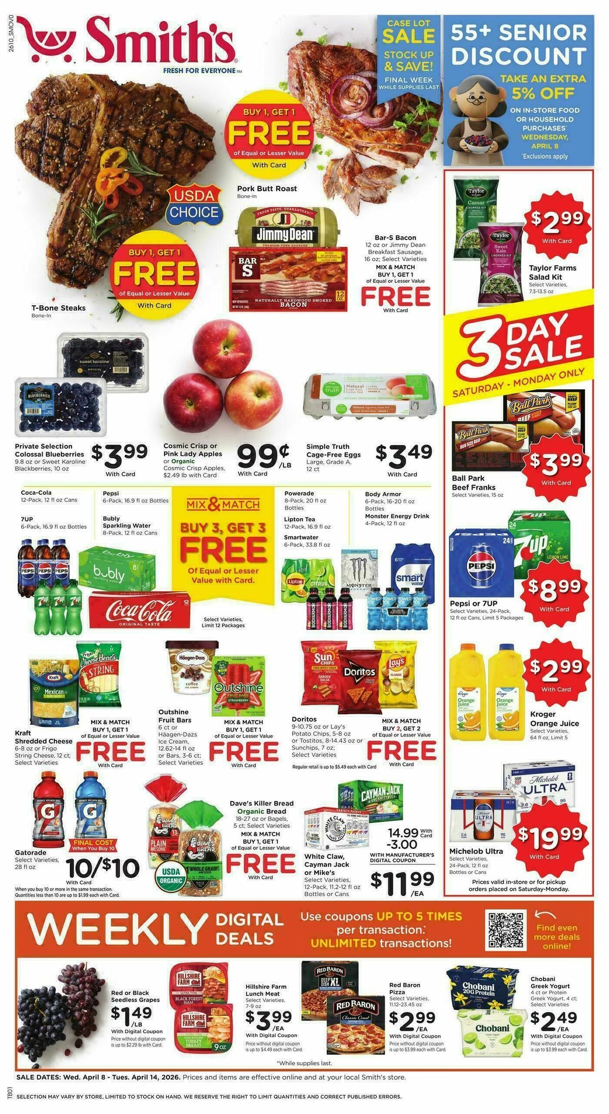 Smith's Weekly Ad from April 8