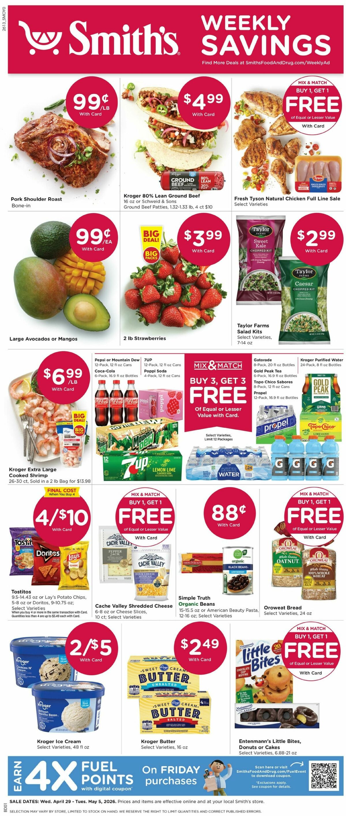 Smith's Weekly Ad from April 29