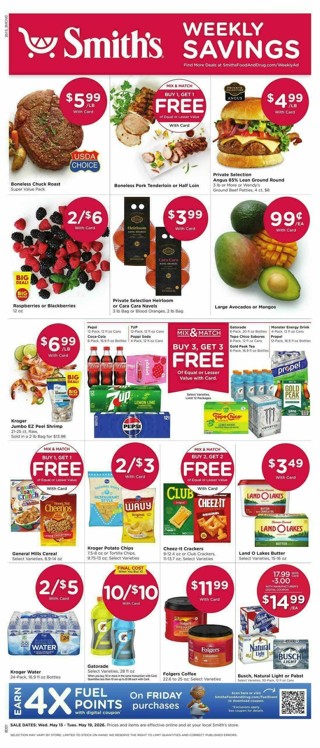 Smith's Weekly Ad from May 13
