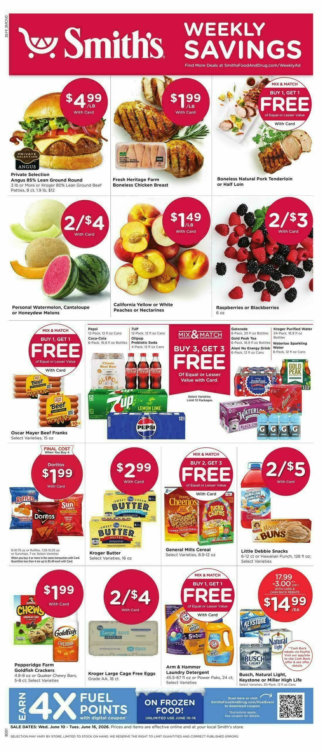 Smith's Weekly Ad from June 10