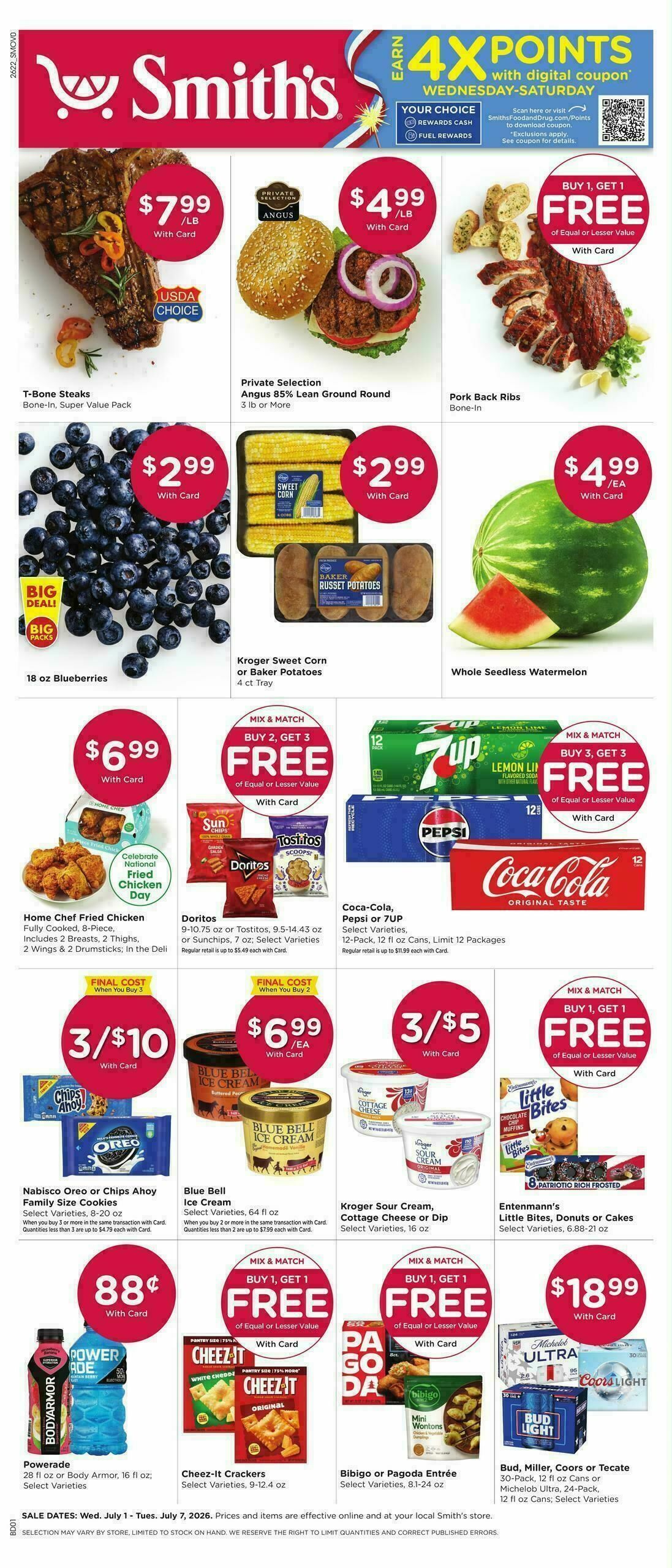 Smith's Weekly Ad from July 1