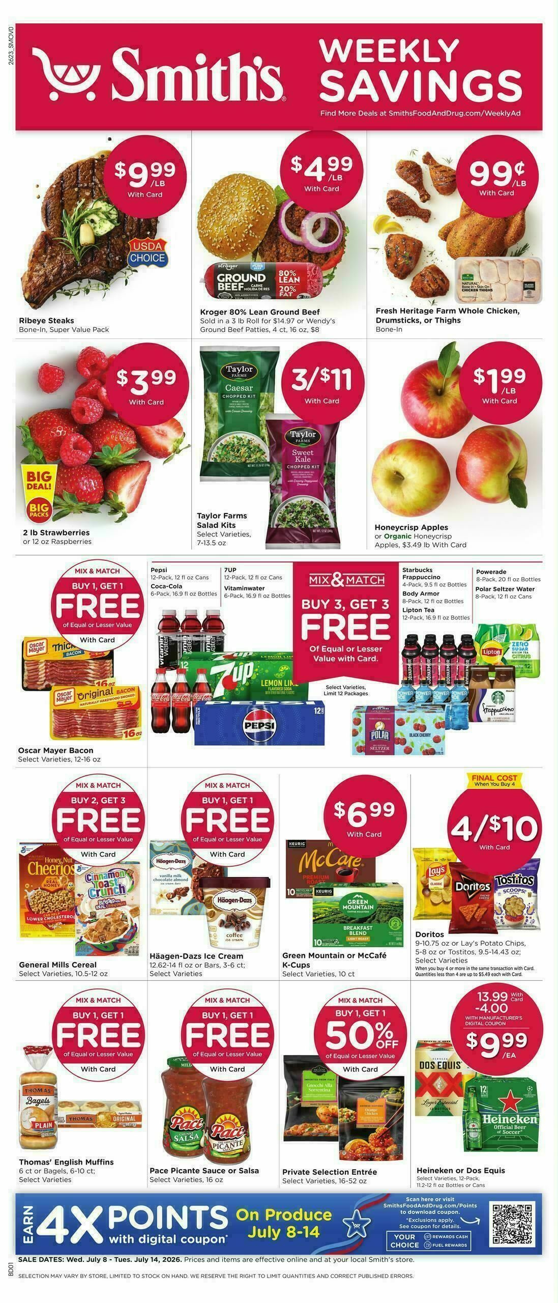 Smith's Weekly Ad from July 8