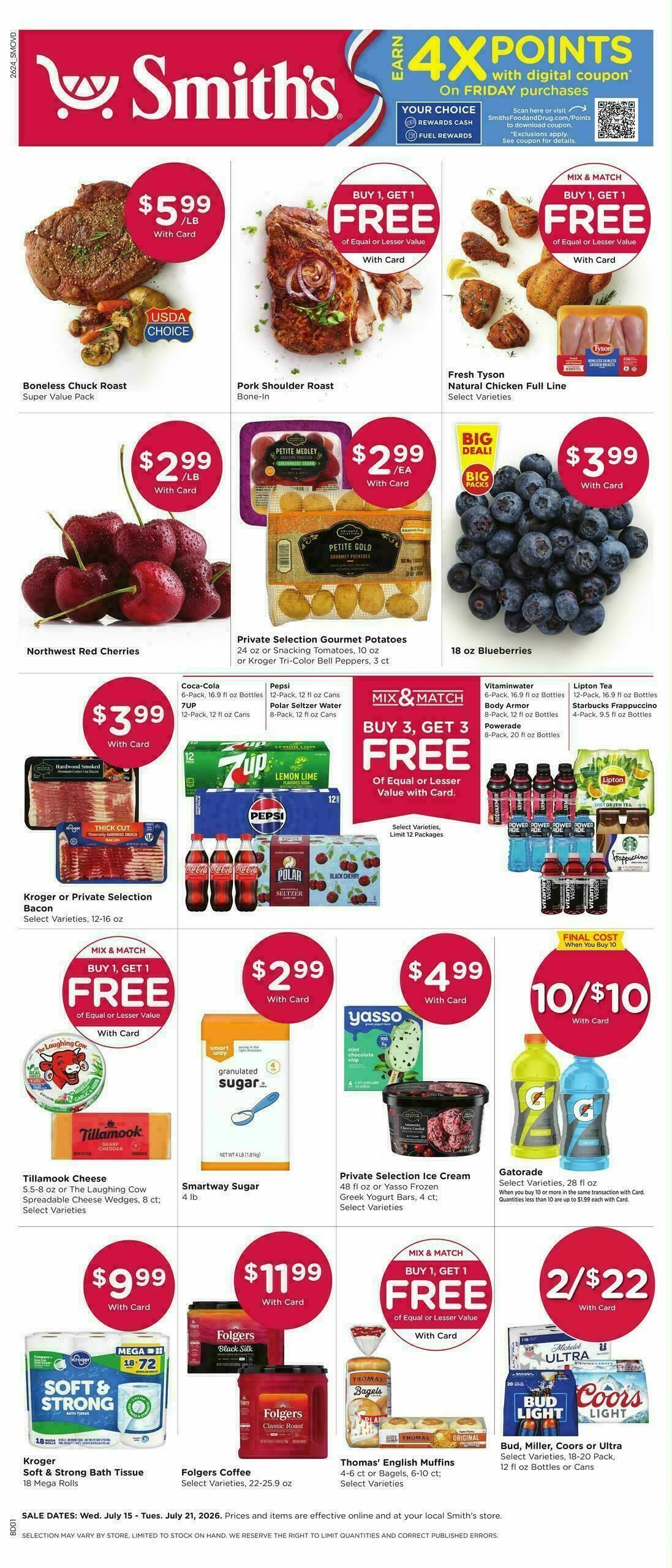 Smith's Weekly Ad from July 15