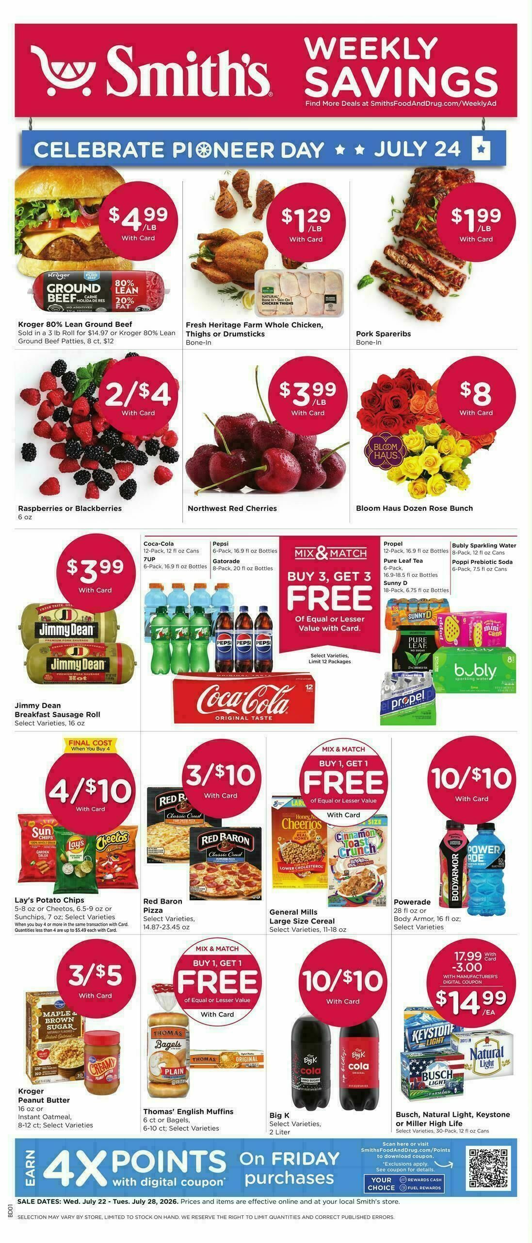 Smith's Weekly Ad from July 22