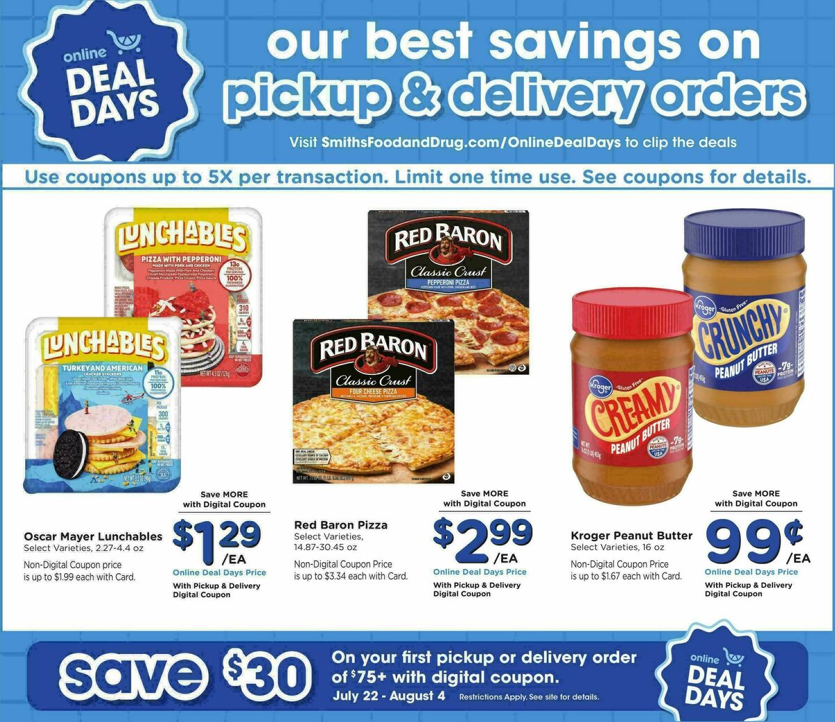 Smith's Weekly Ad from July 22