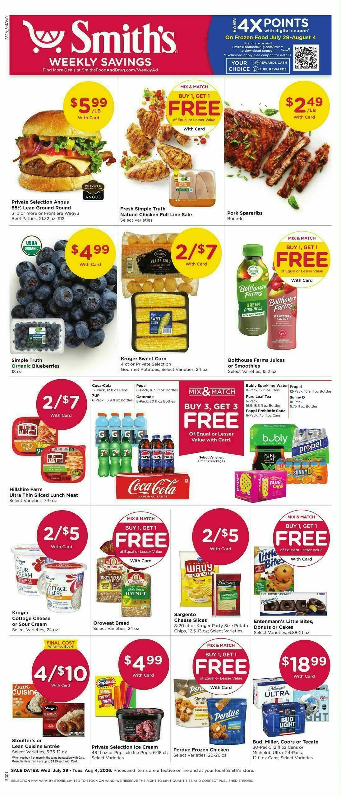 Smith's Weekly Ad from July 29