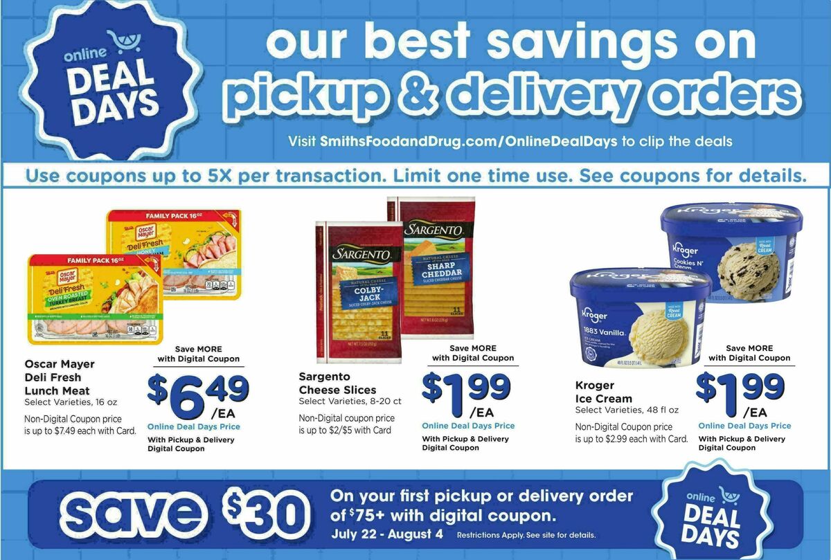 Smith's Weekly Ad from July 29