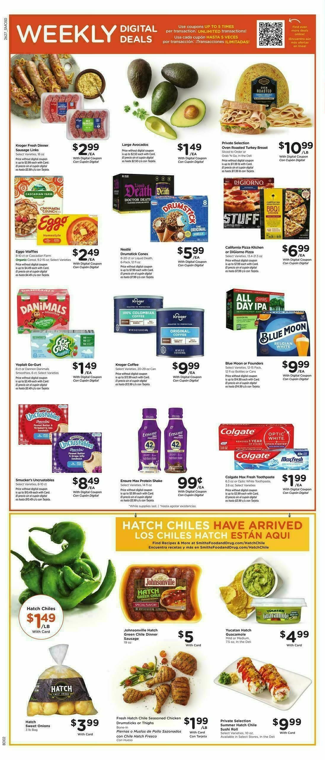 Smith's Weekly Ad from August 5