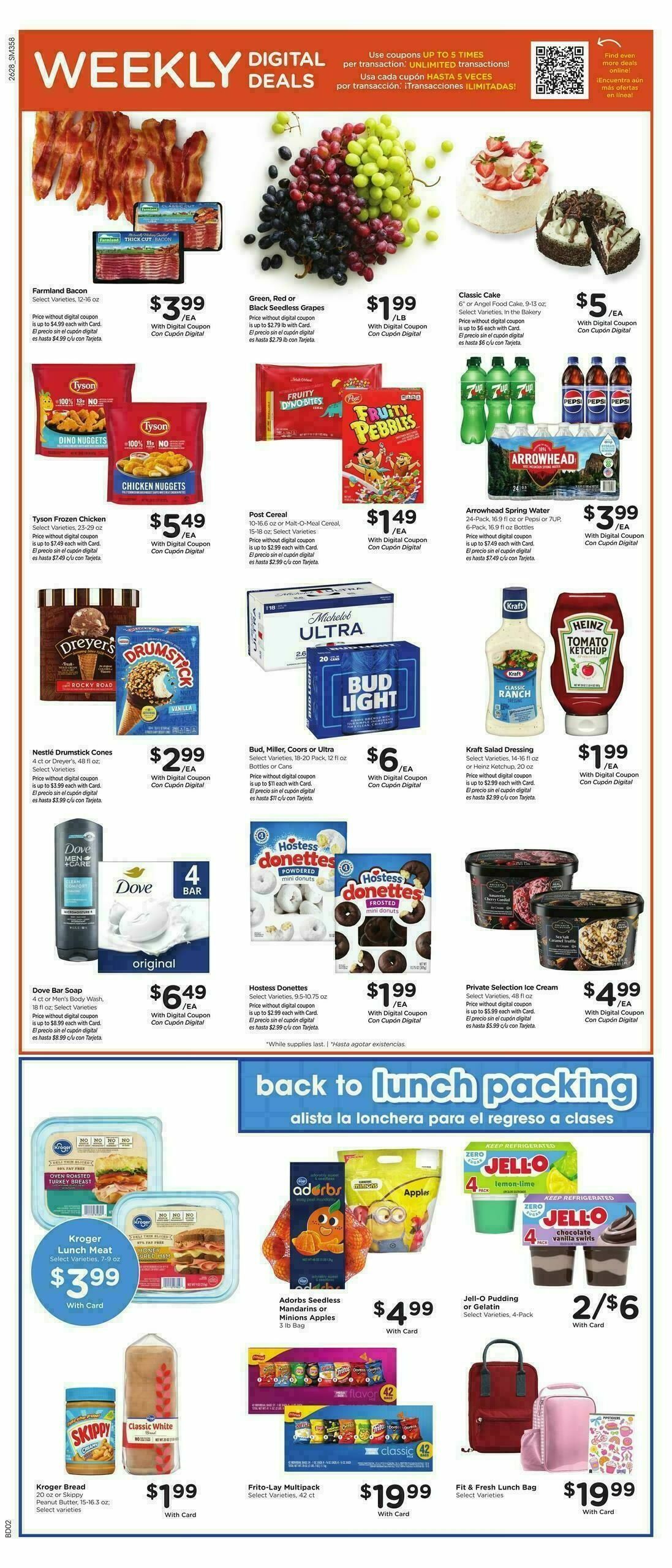 Smith's Weekly Ad from August 12