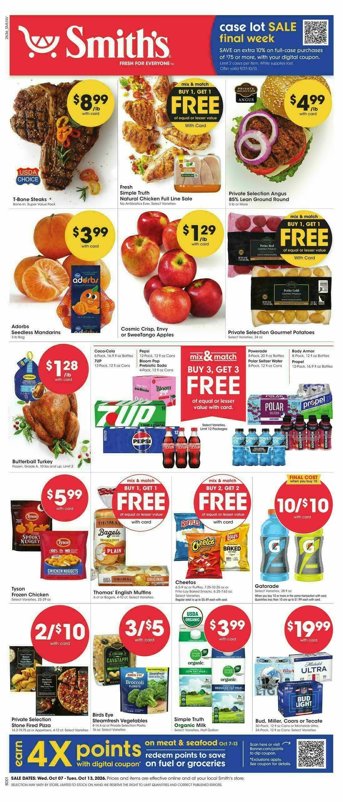 Smith's Weekly Ad from October 7