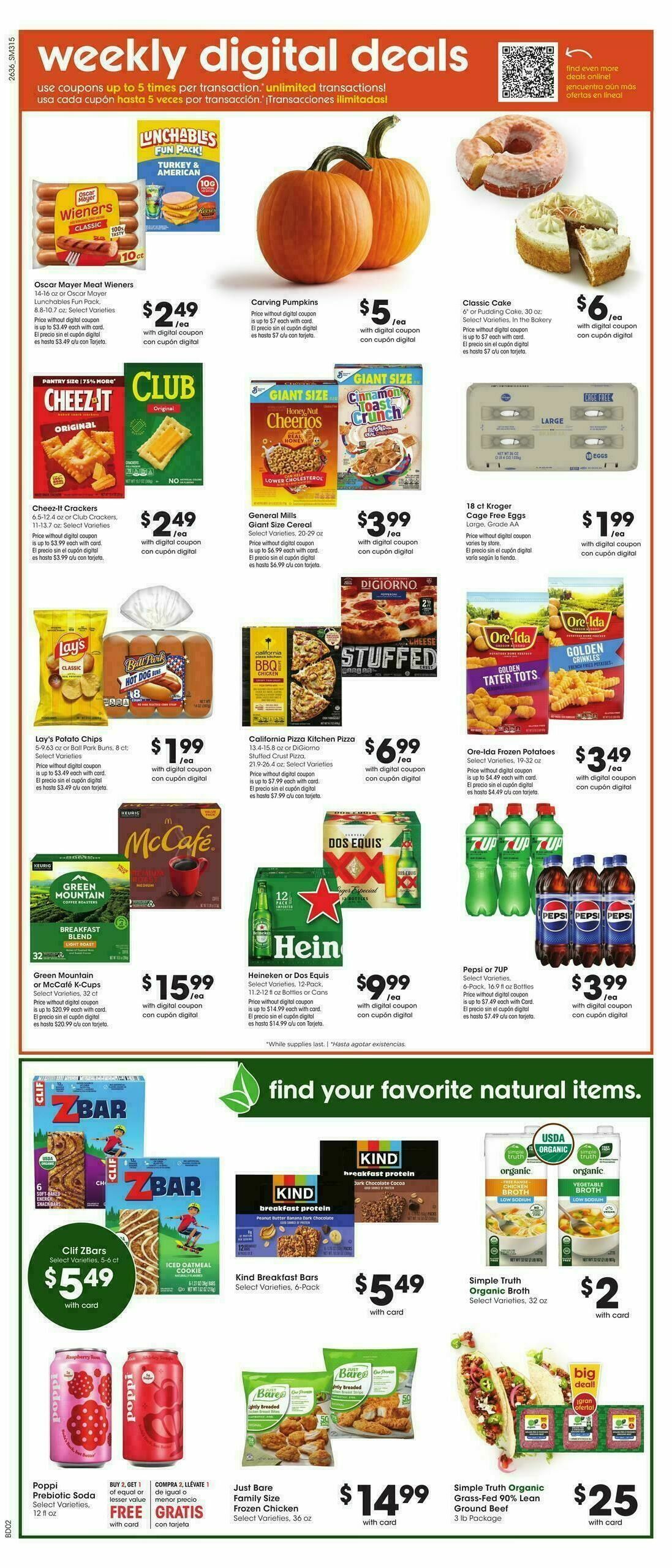 Smith's Weekly Ad from October 7