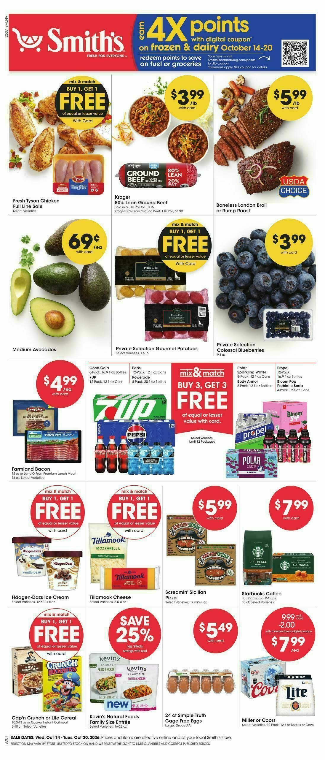 Smith's Weekly Ad from October 14
