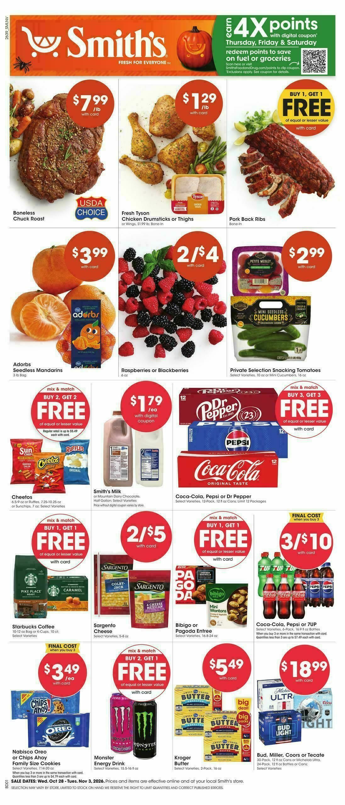 Smith's Weekly Ad from October 28