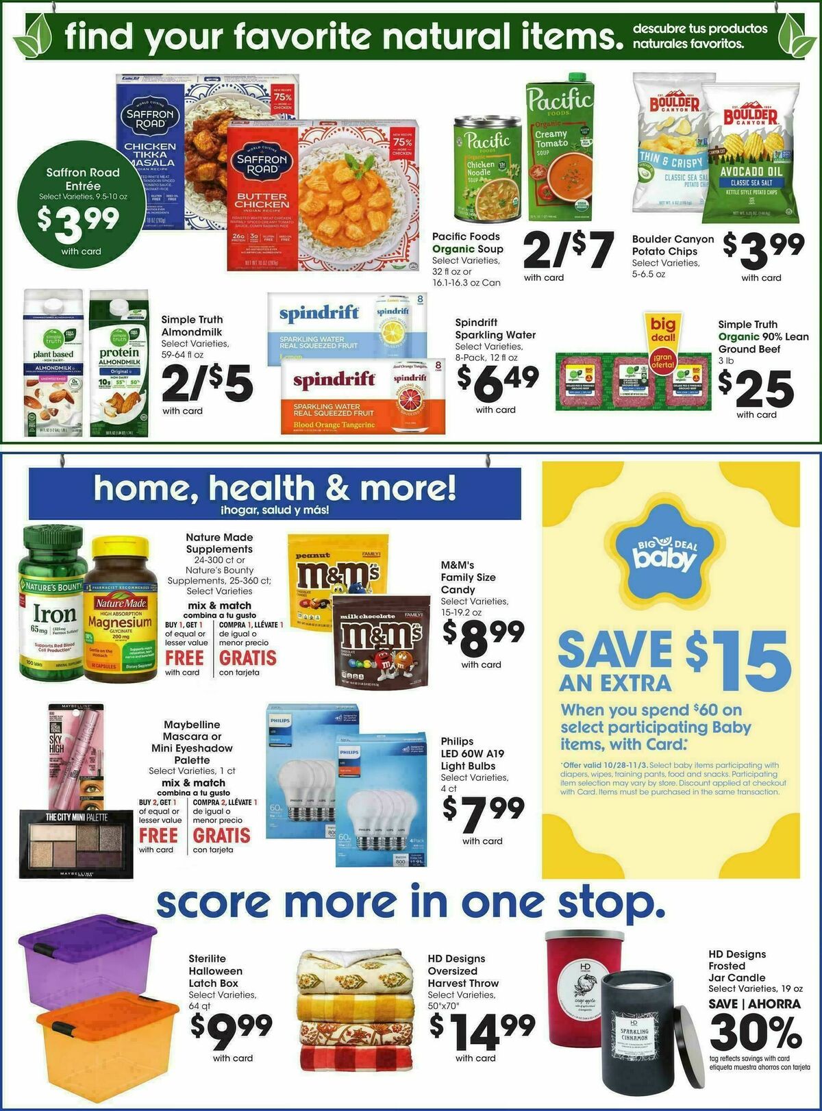 Smith's Weekly Ad from October 28