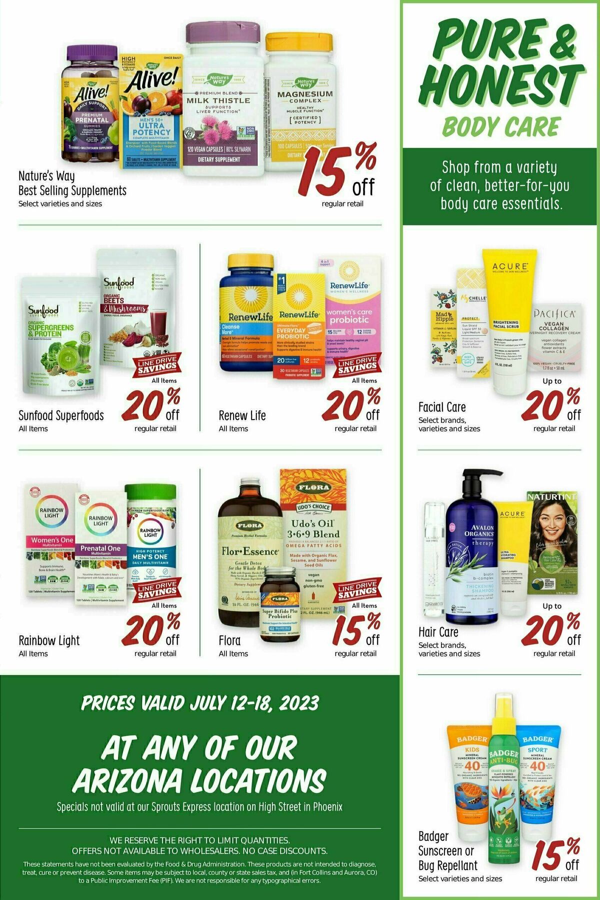 Sprouts Farmers Market Weekly Ad from July 12