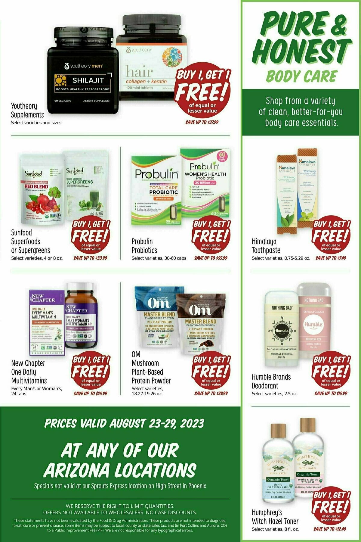 Sprouts Farmers Market Weekly Ad from August 23