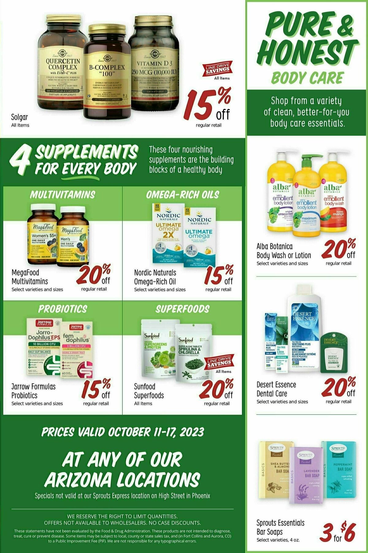Sprouts Farmers Market Weekly Ad from October 11