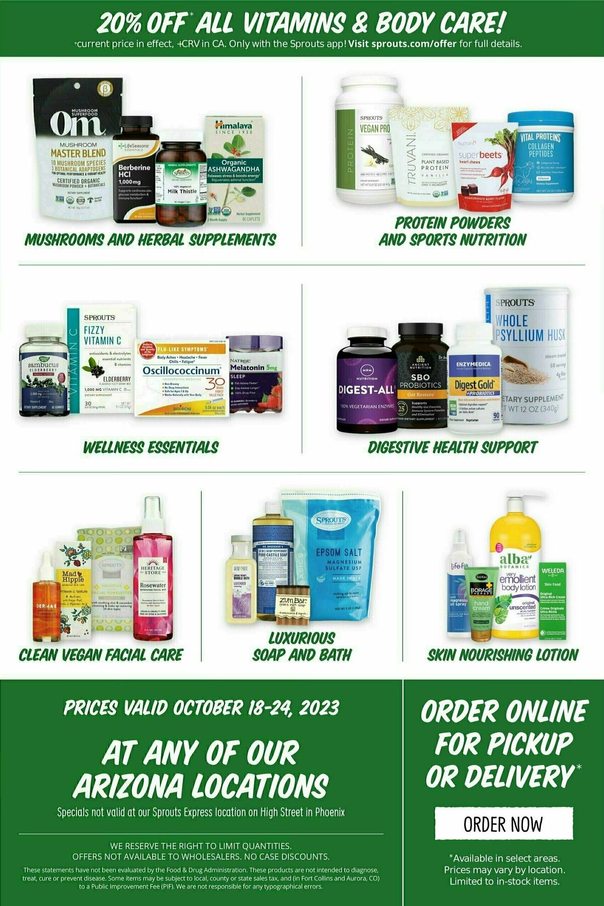 Sprouts Farmers Market Weekly Ad from October 18