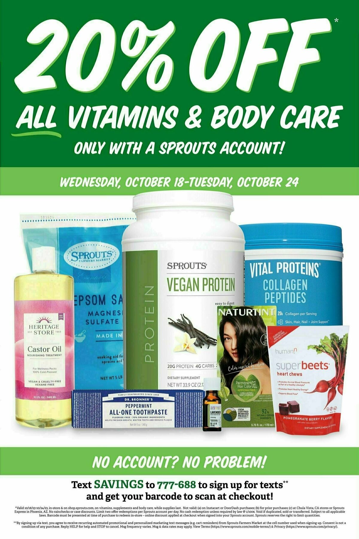 Sprouts Farmers Market Weekly Ad from October 18