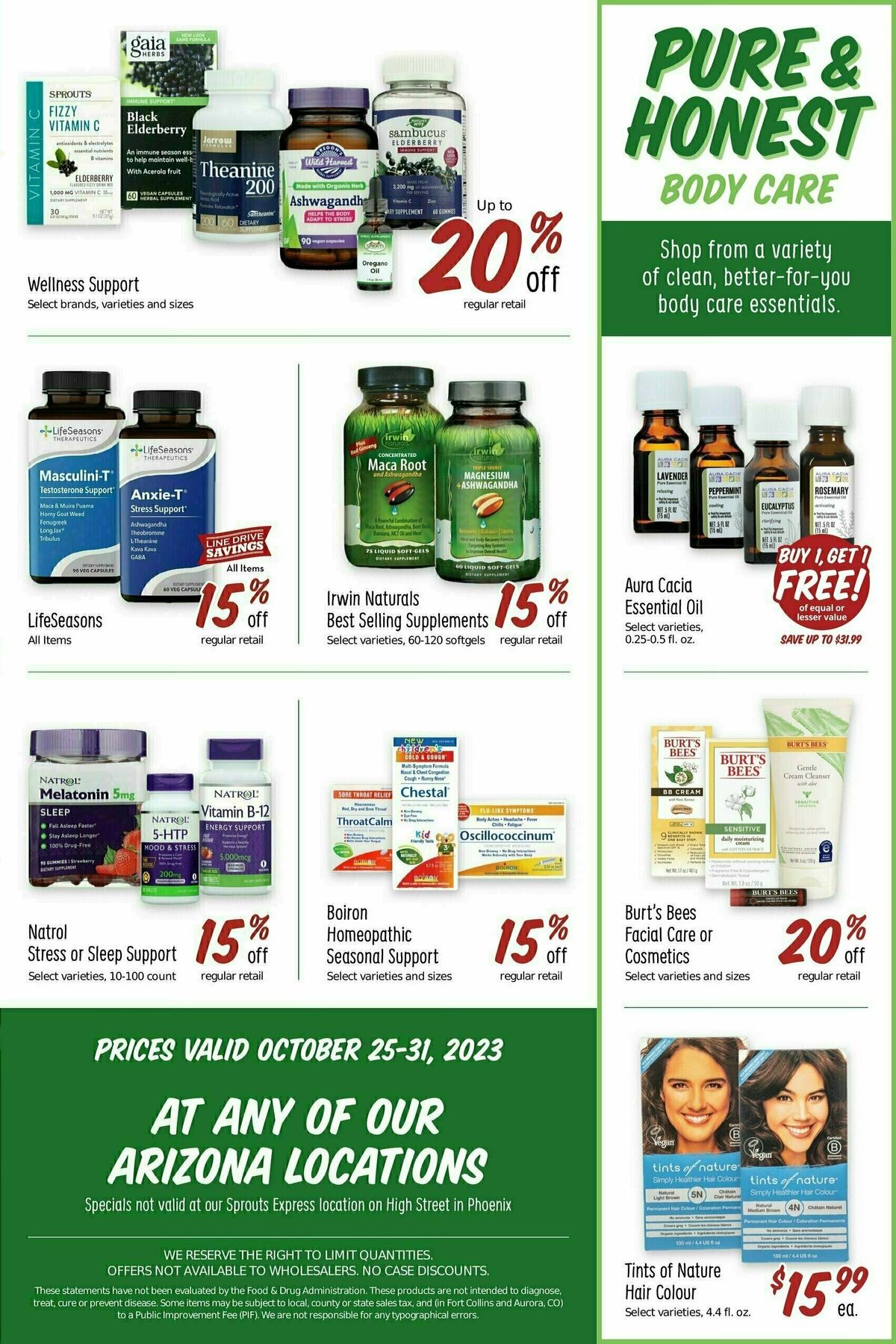 Sprouts Farmers Market Weekly Ad from October 25