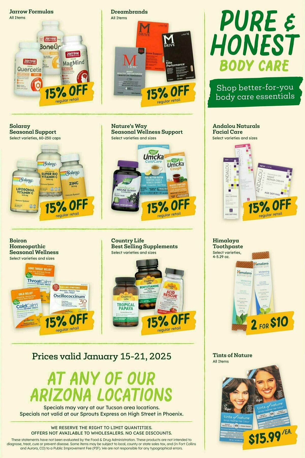 Sprouts Farmers Market Weekly Ad from January 15