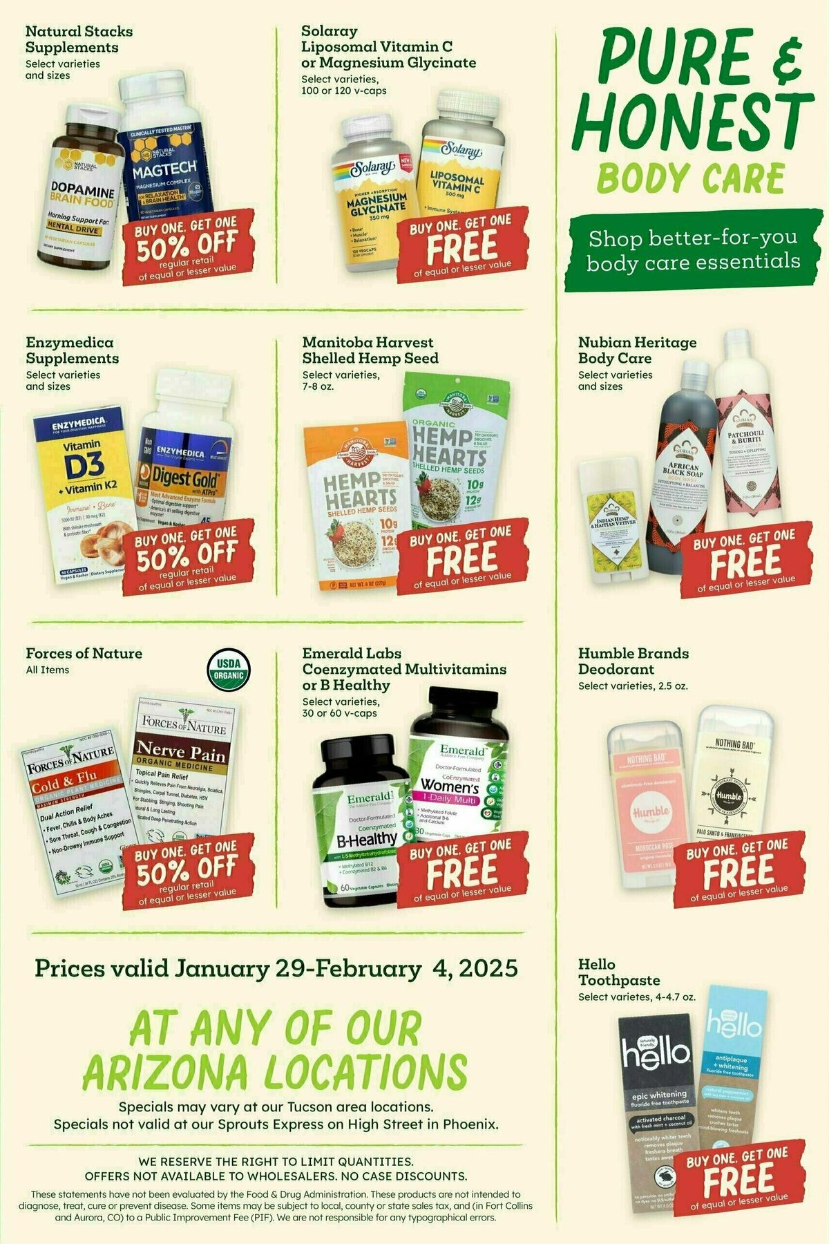 Sprouts Farmers Market Weekly Ad from January 29
