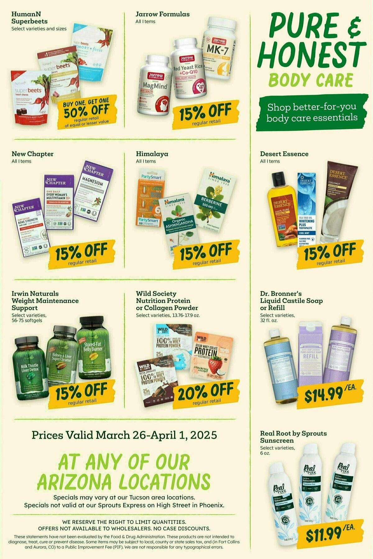 Sprouts Farmers Market Weekly Ad from March 26