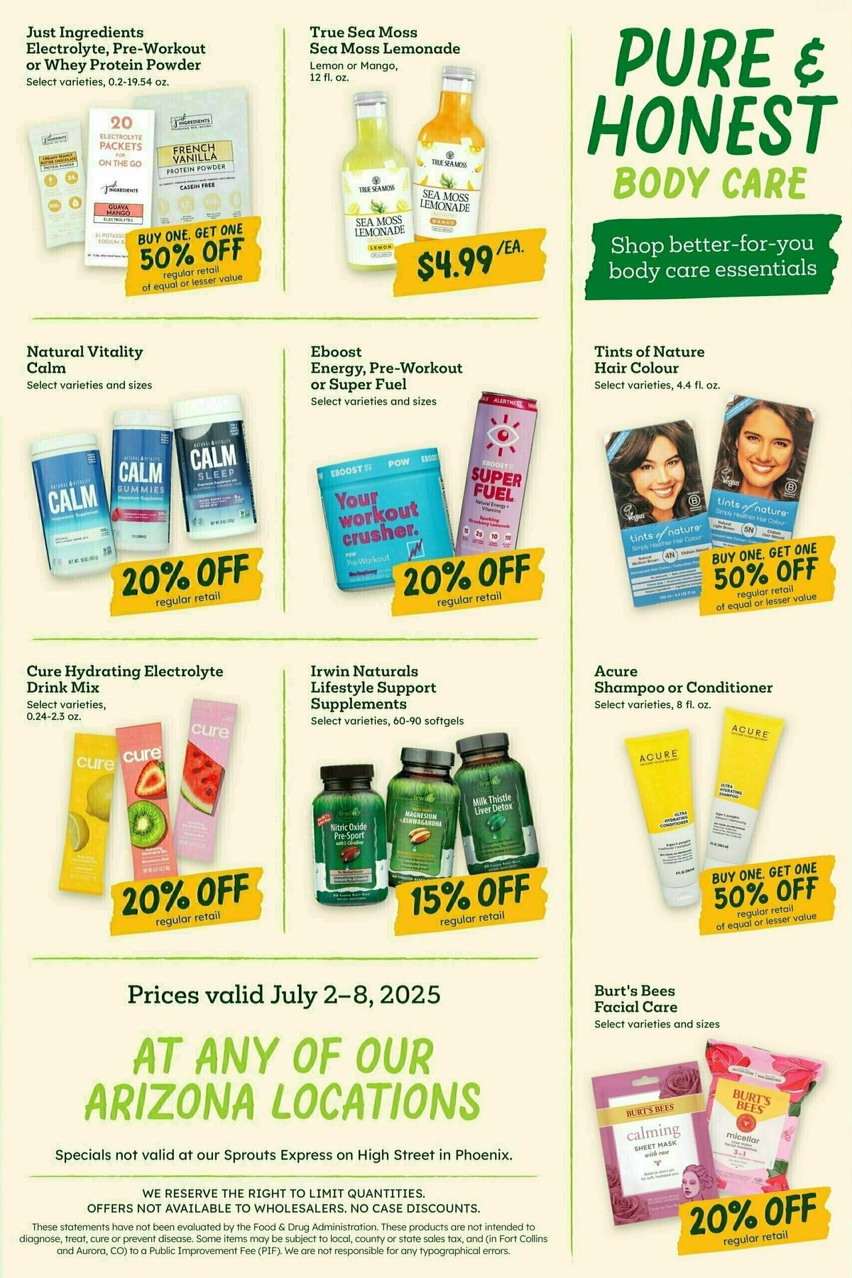 Sprouts Farmers Market Weekly Ad from July 2