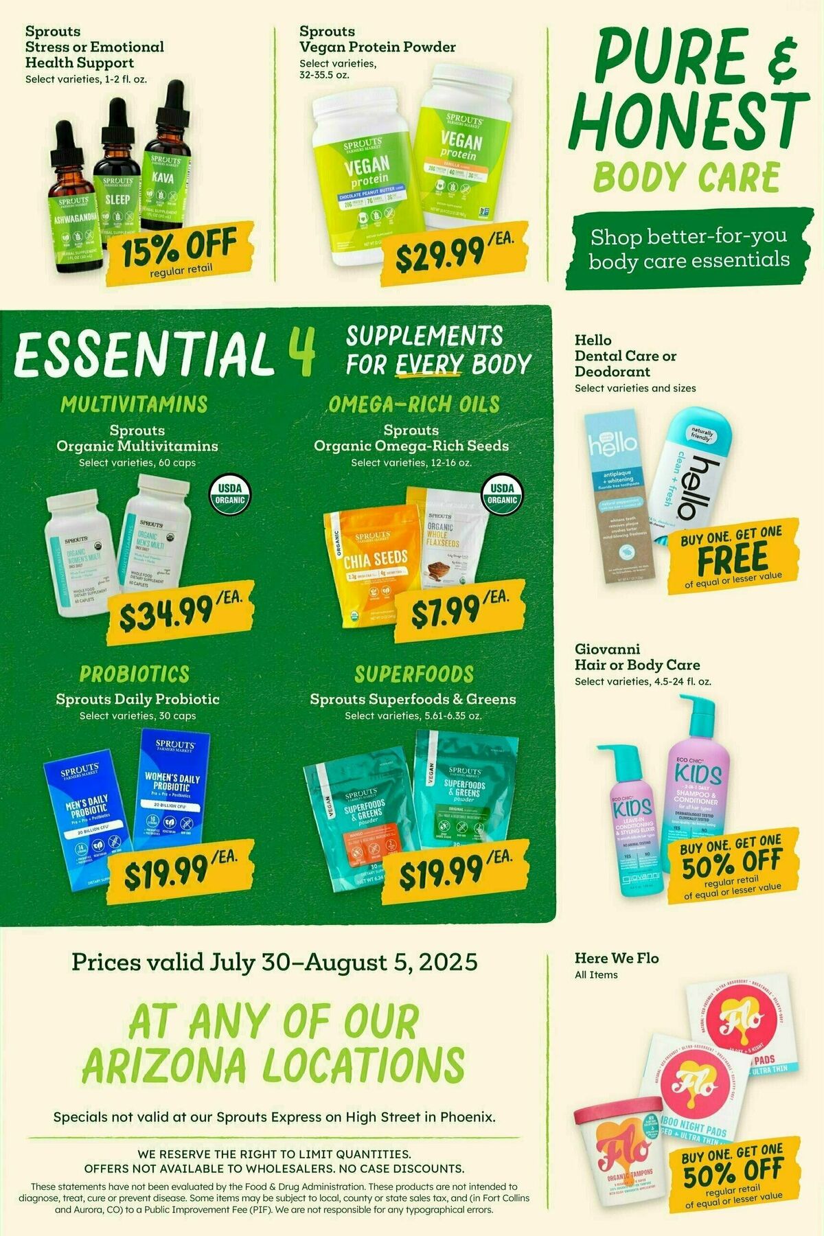 Sprouts Farmers Market Weekly Ad from July 30