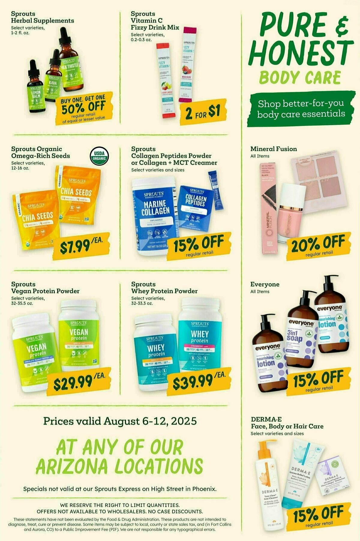 Sprouts Farmers Market Weekly Ad from August 6