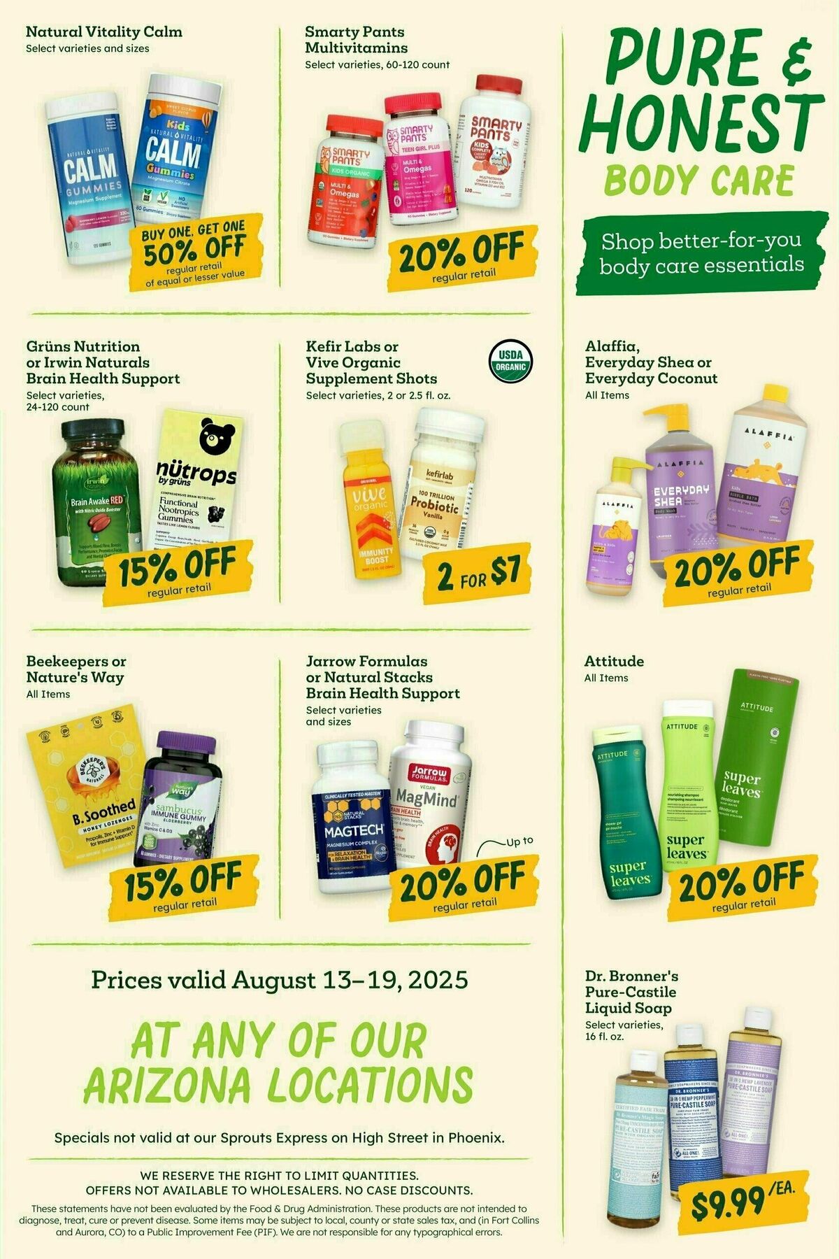 Sprouts Farmers Market Weekly Ad from August 13