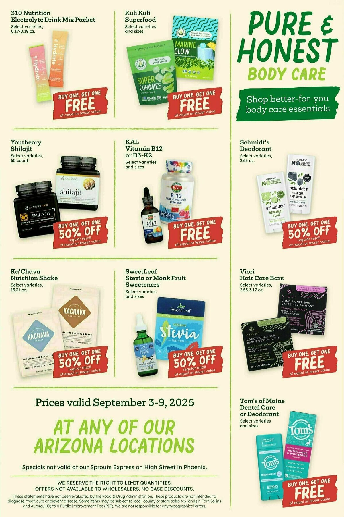 Sprouts Farmers Market Weekly Ad from September 3