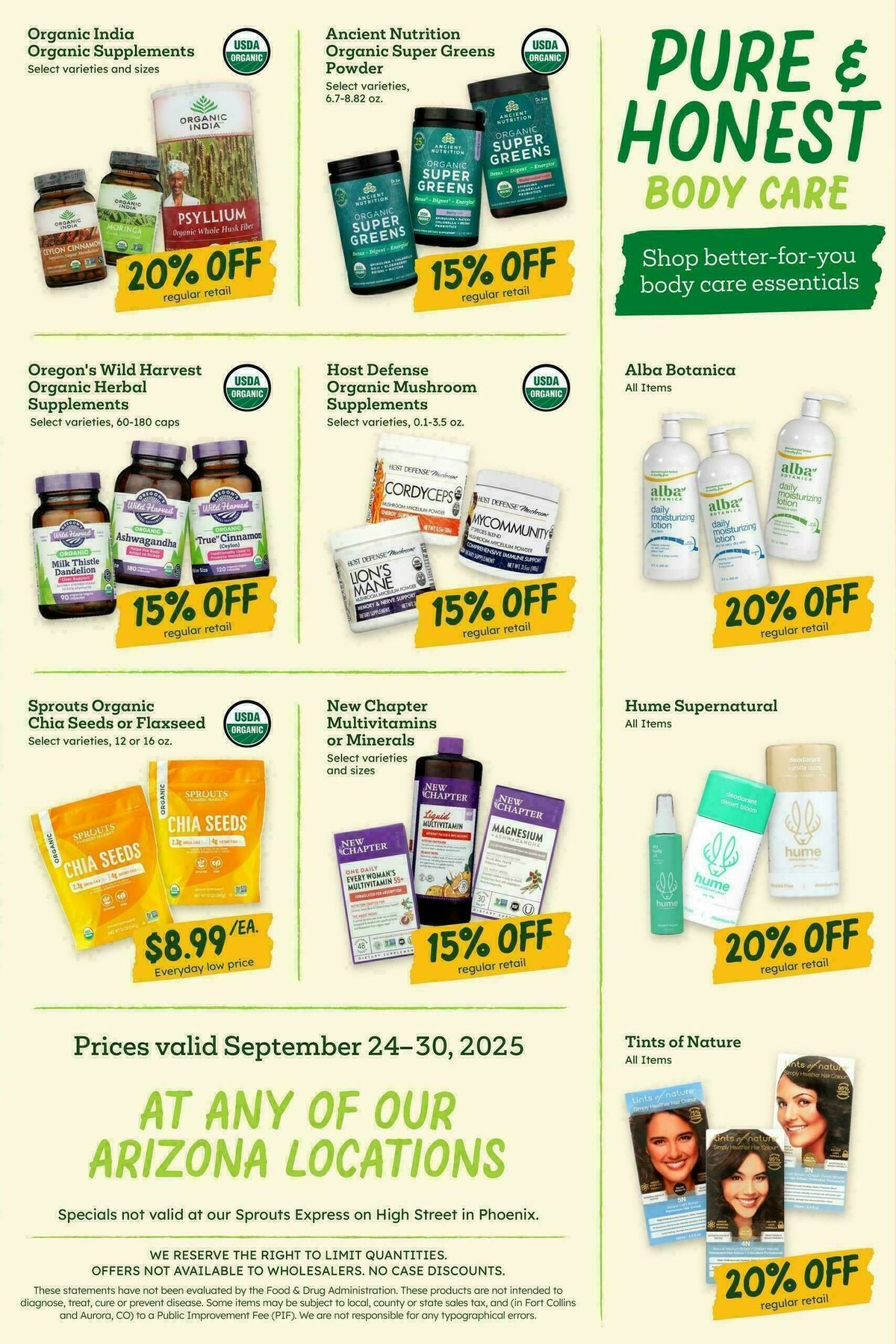 Sprouts Farmers Market Weekly Ad from September 24