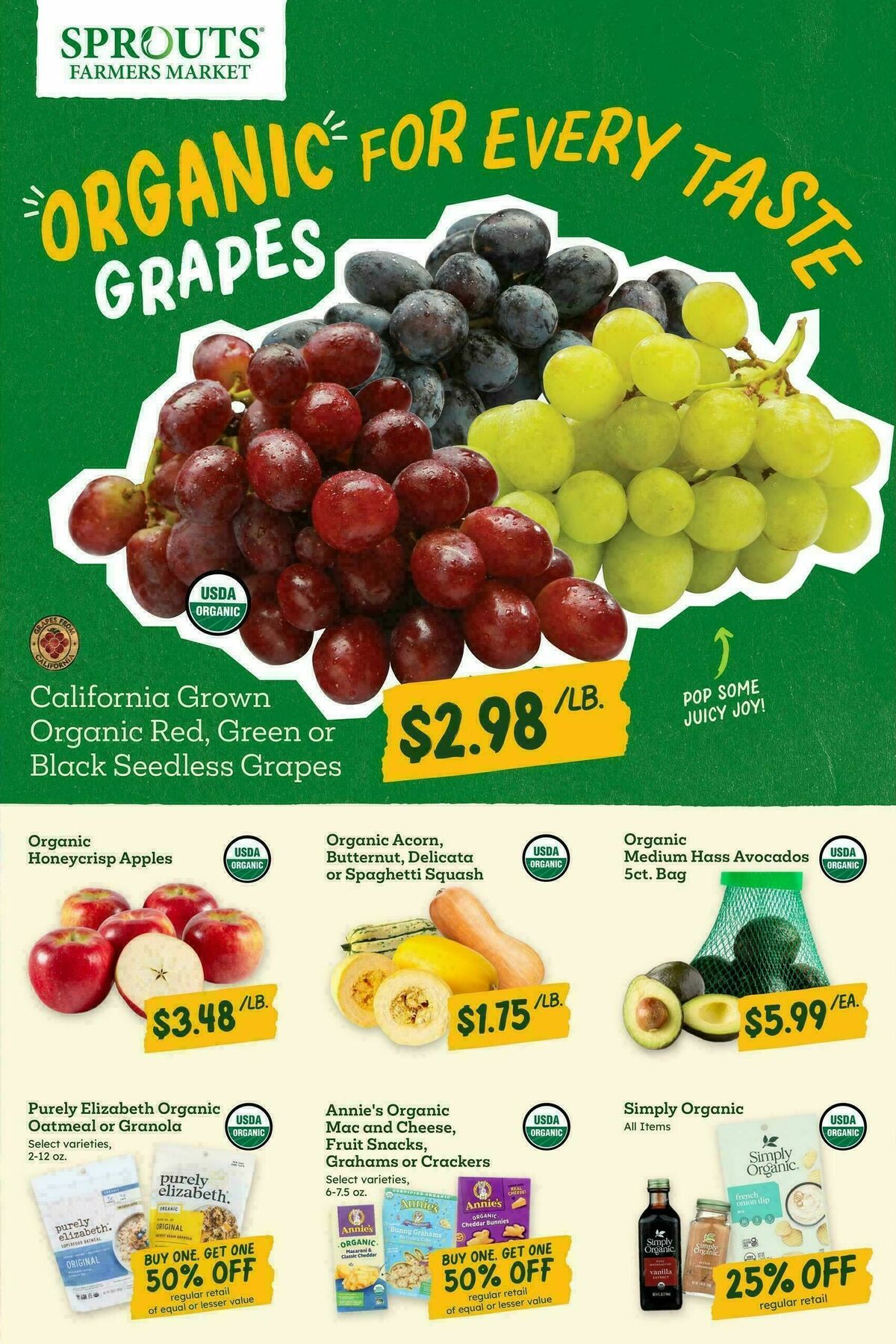Sprouts Farmers Market Weekly Ad from October 1