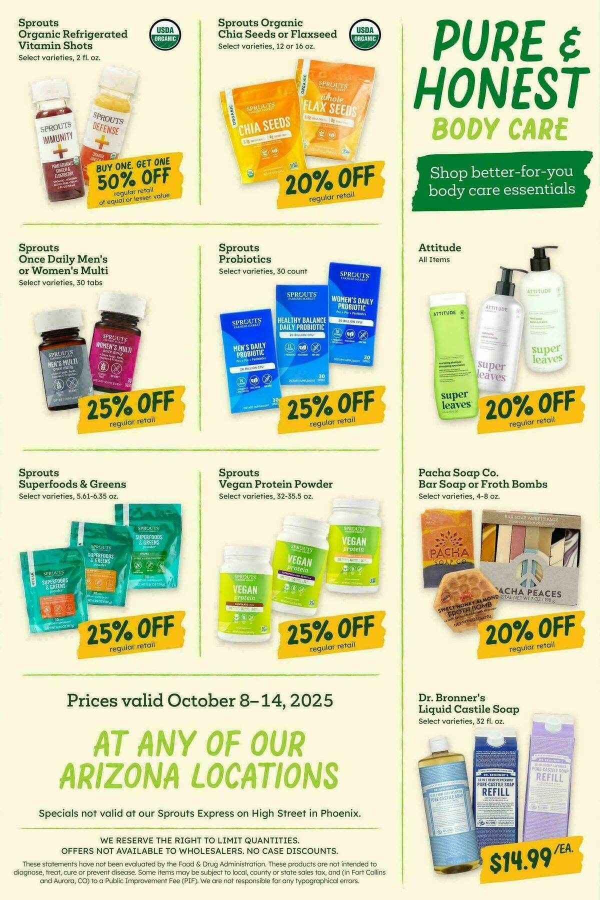 Sprouts Farmers Market Weekly Ad from October 8