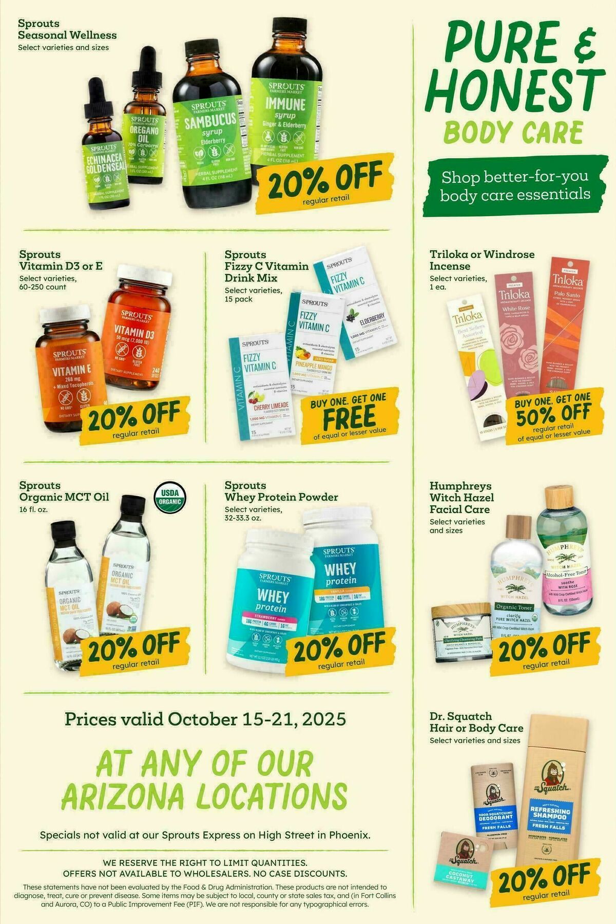 Sprouts Farmers Market Weekly Ad from October 15