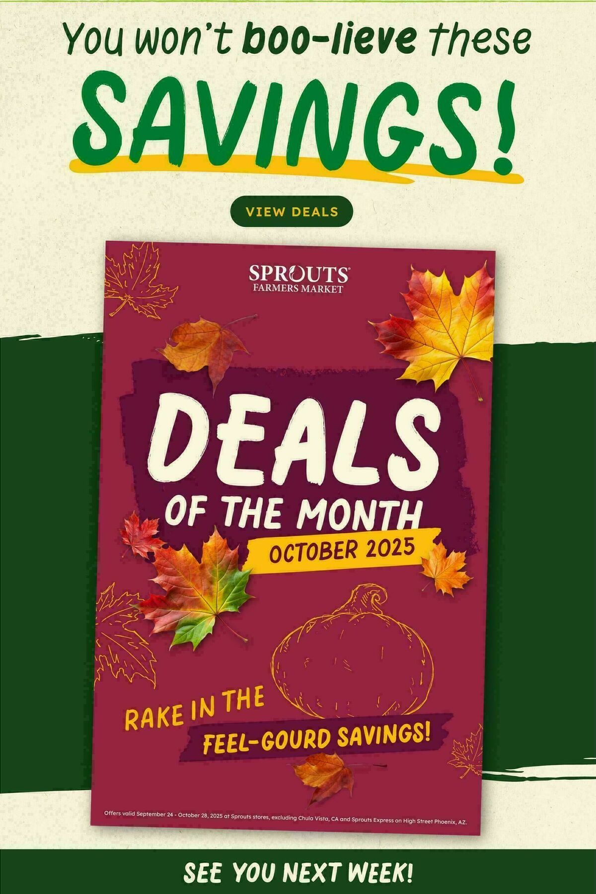 Sprouts Farmers Market Weekly Ad from October 15