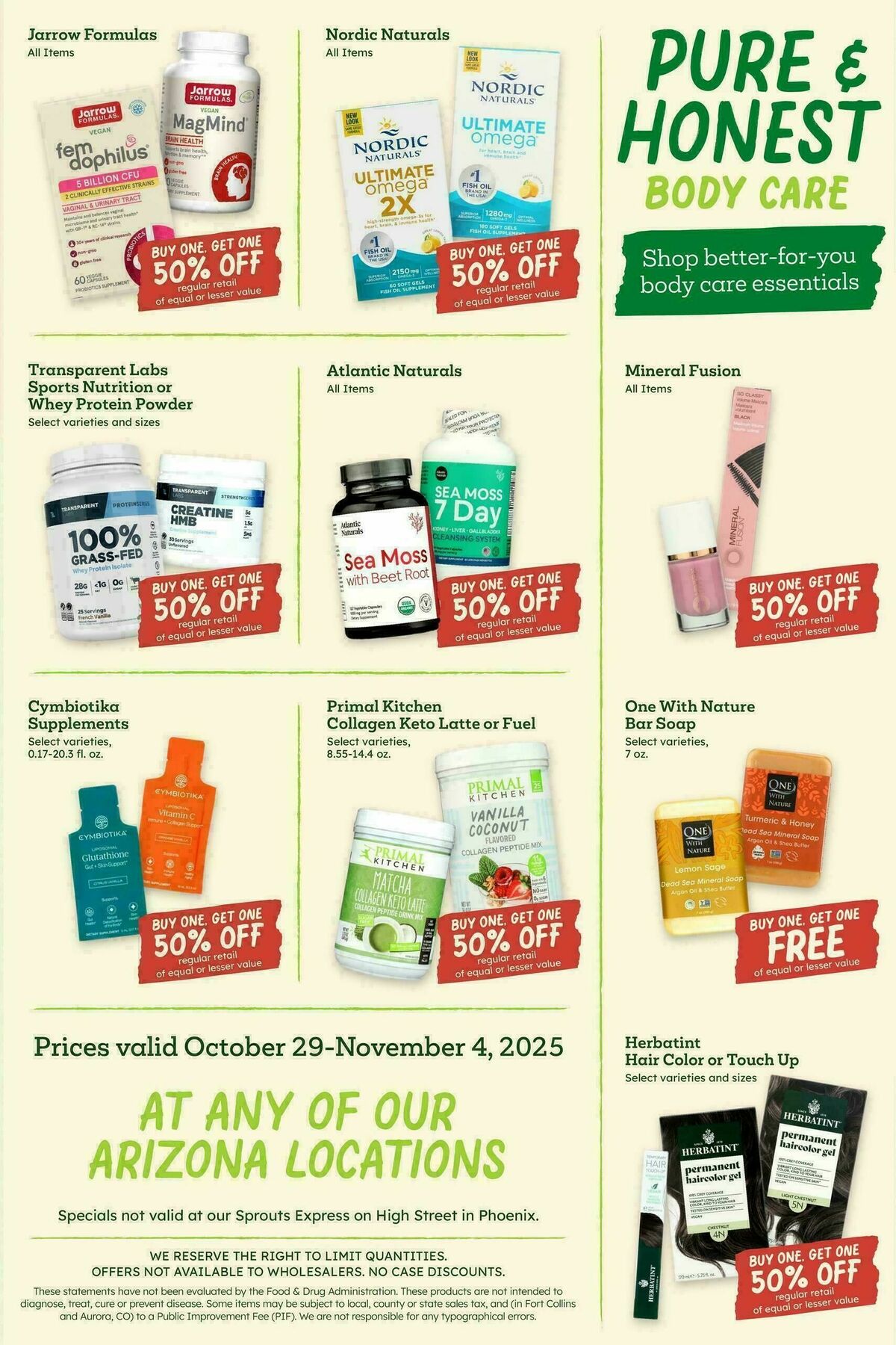 Sprouts Farmers Market Weekly Ad from October 29