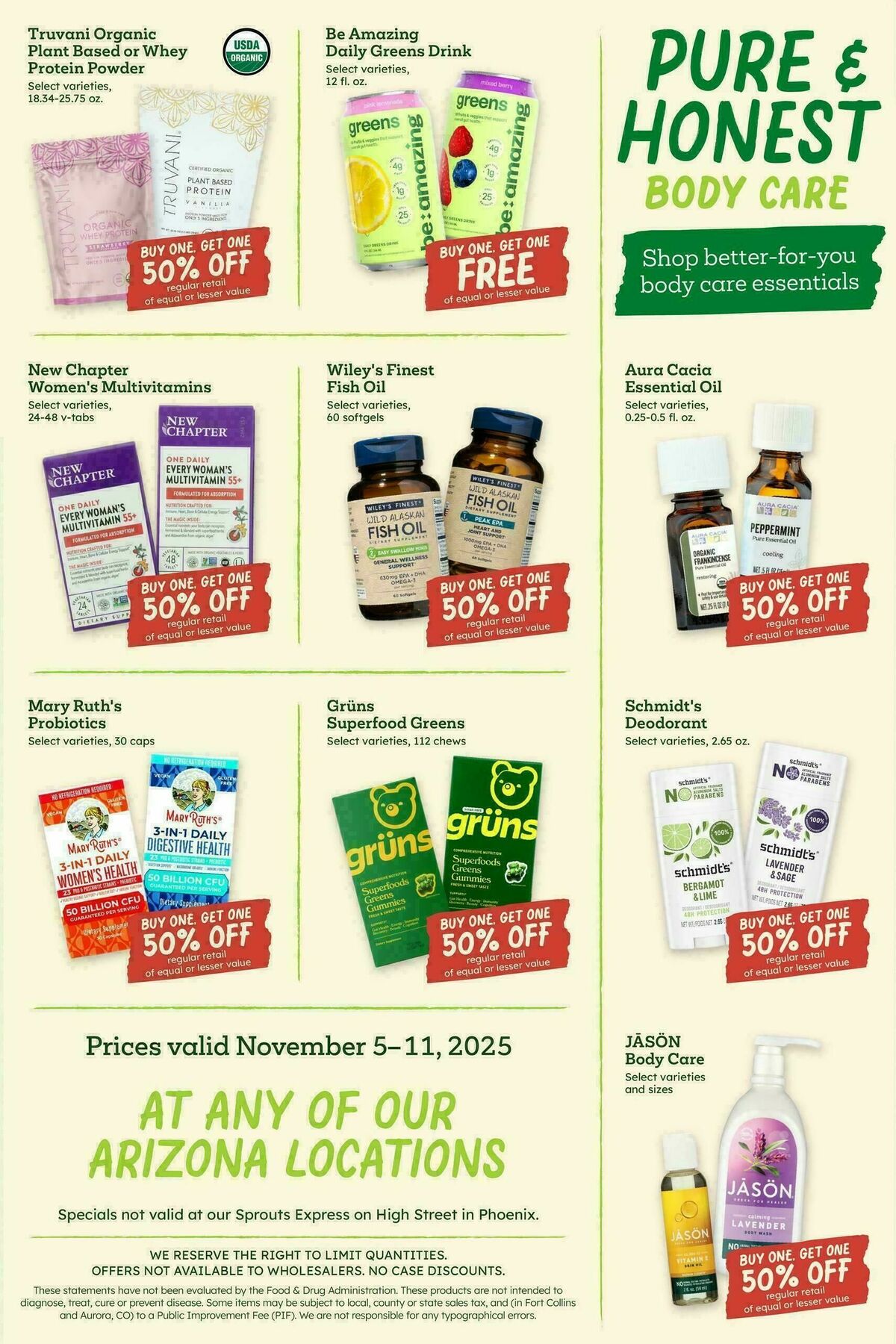 Sprouts Farmers Market Weekly Ad from November 5