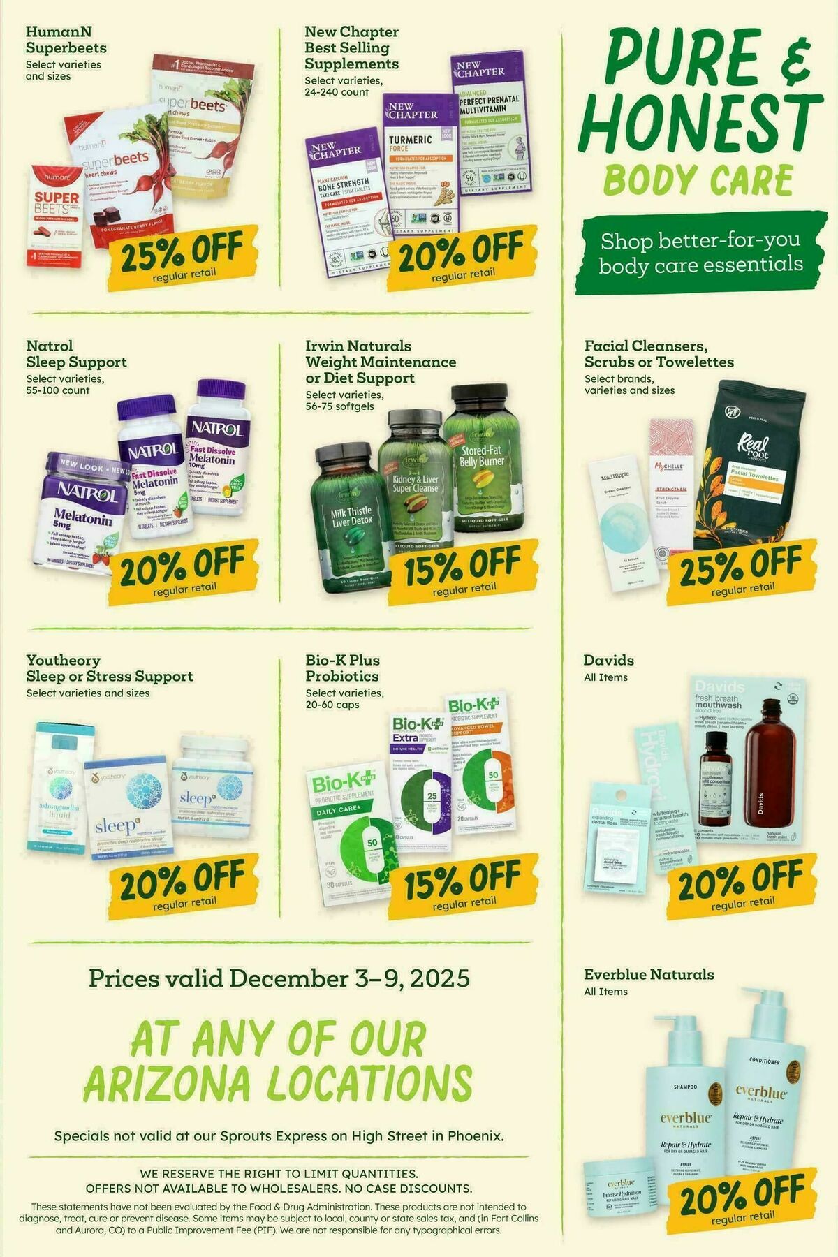 Sprouts Farmers Market Weekly Ad from December 3