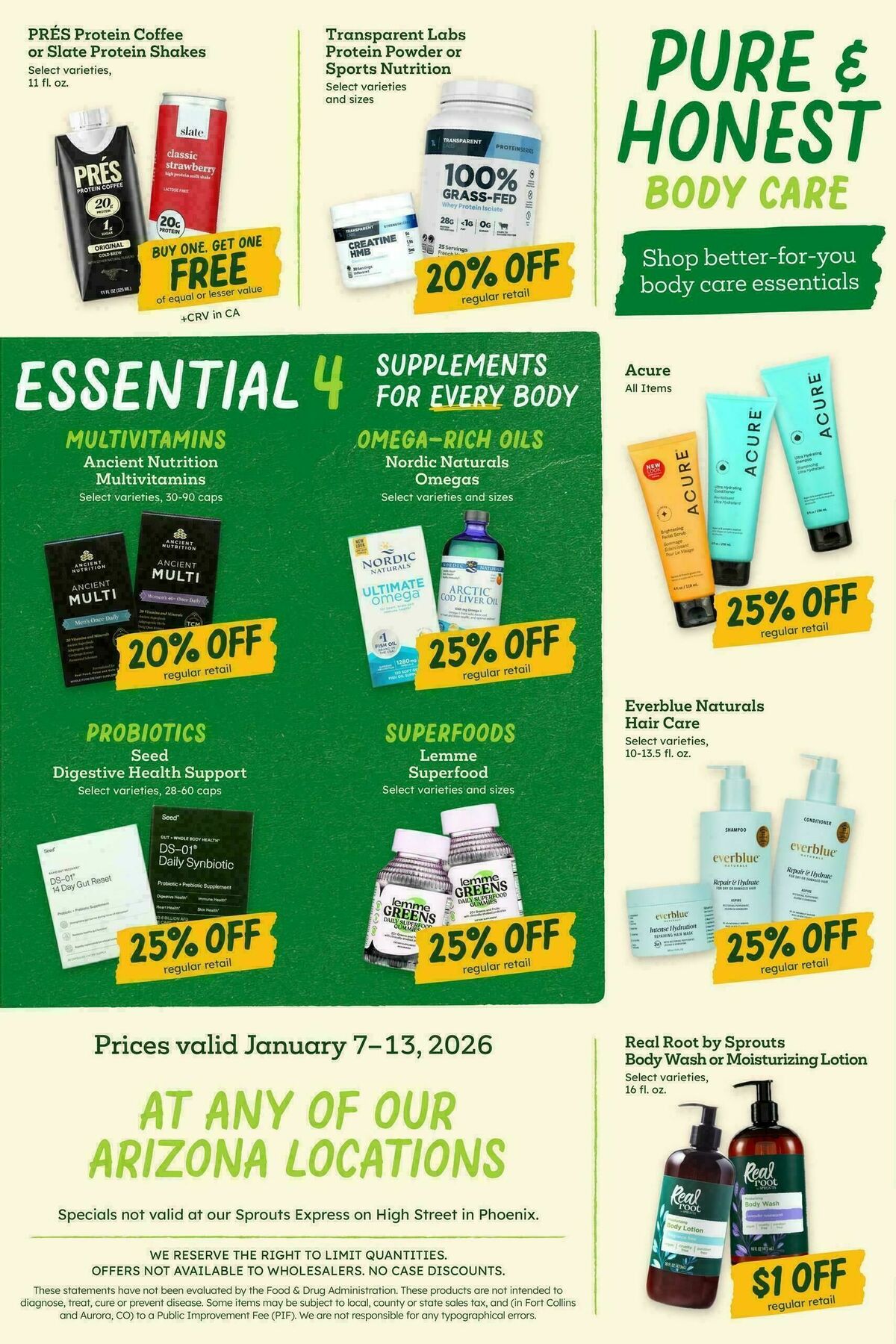 Sprouts Farmers Market Weekly Ad from January 7