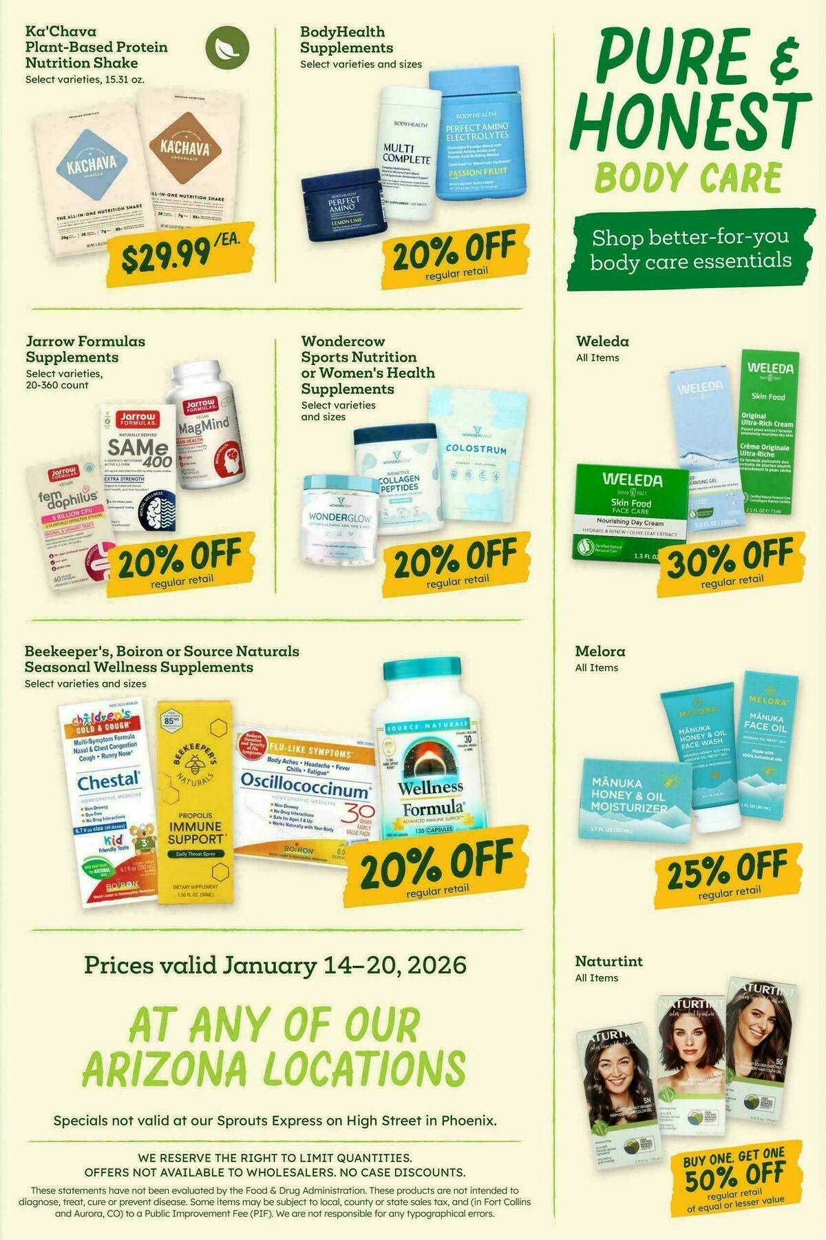 Sprouts Farmers Market Weekly Ad from January 14