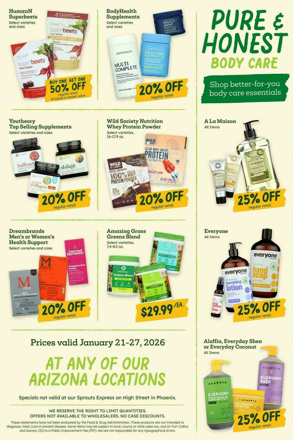Sprouts Farmers Market Weekly Ad from January 21