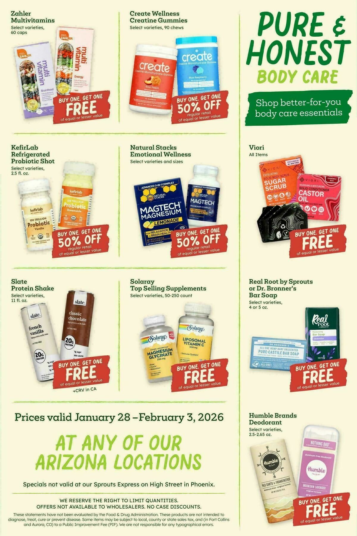 Sprouts Farmers Market Weekly Ad from January 28