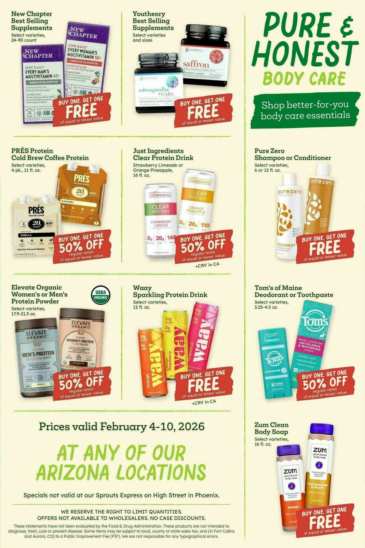 Sprouts Farmers Market Weekly Ad from February 4