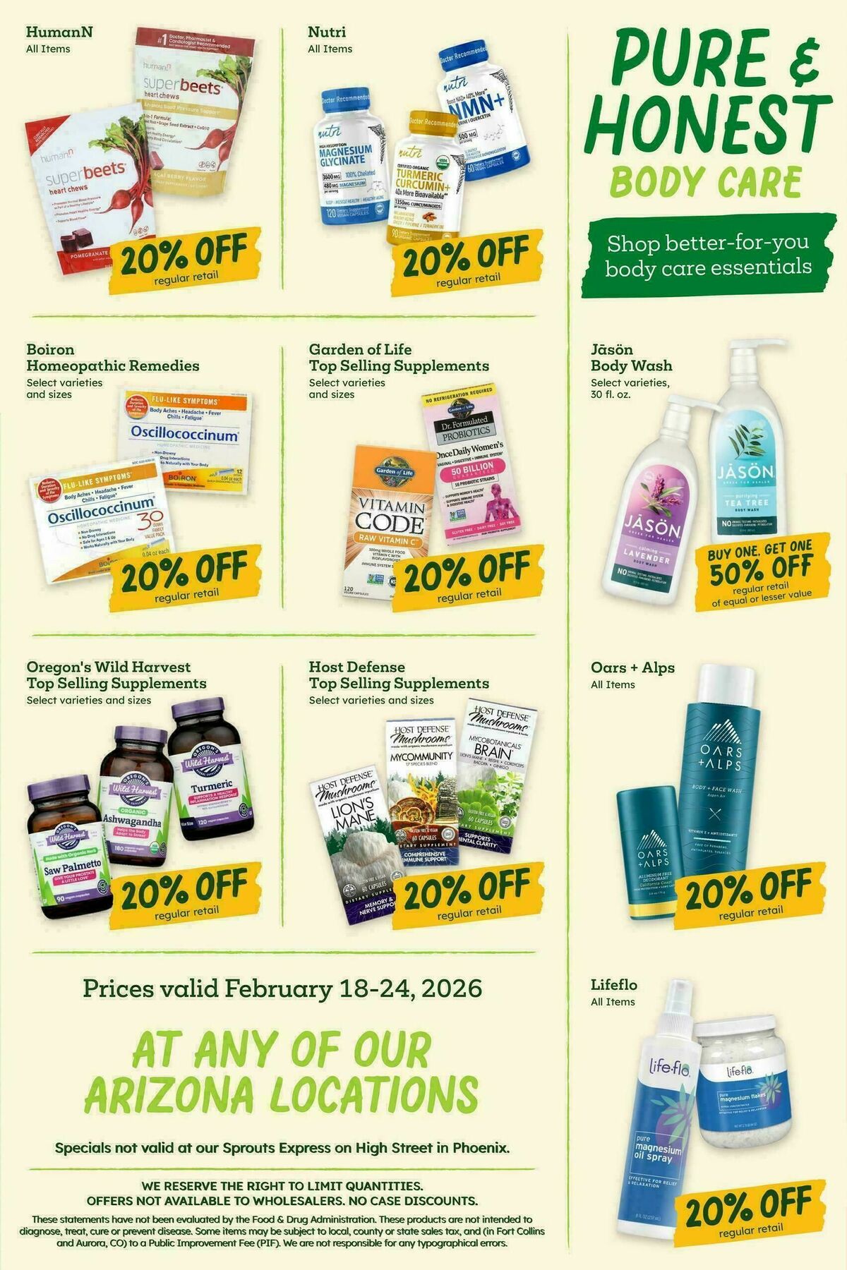 Sprouts Farmers Market Weekly Ad from February 18
