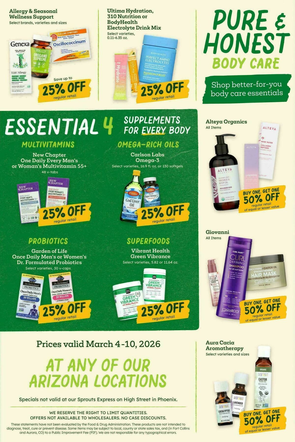 Sprouts Farmers Market Weekly Ad from March 4