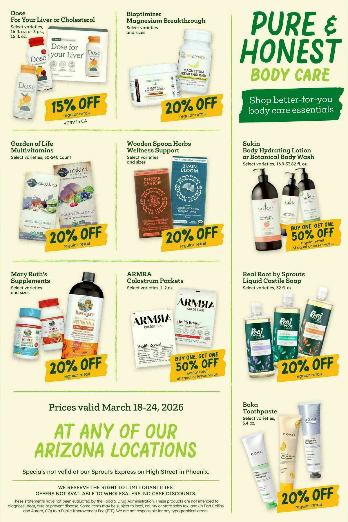 Sprouts Farmers Market Weekly Ad from March 18
