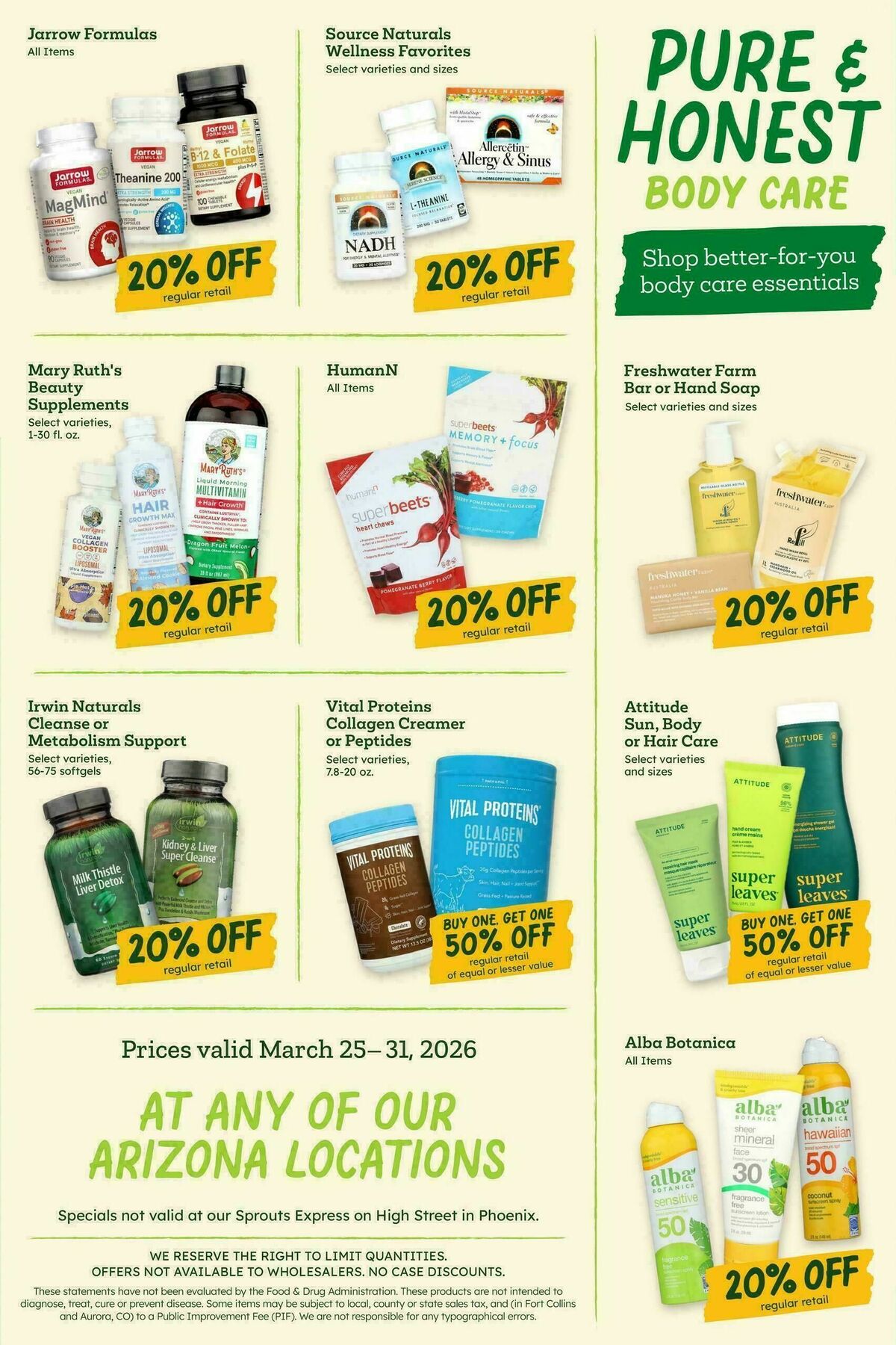 Sprouts Farmers Market Weekly Ad from March 25